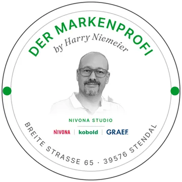 Siegel Der Markenprofi — by Harry Niemeier, Nivona Studio, Breite Straße 65, 39576 Stendal